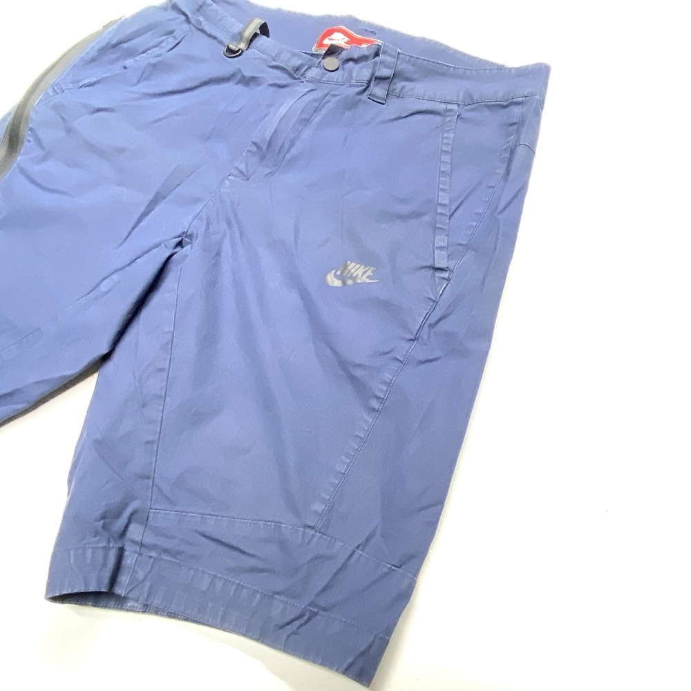 Nike Sportswear Bonded Shorts Mens Size 32  Blue Tech Outdoor Lightweight - Picture 2 of 7